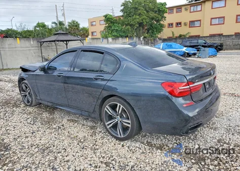 2016 BMW 750 Xi from USA, damaged, VIN WBA7B0C53GG526850